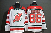 Devils 86 Jack Hughes White Adidas Jersey,baseball caps,new era cap wholesale,wholesale hats